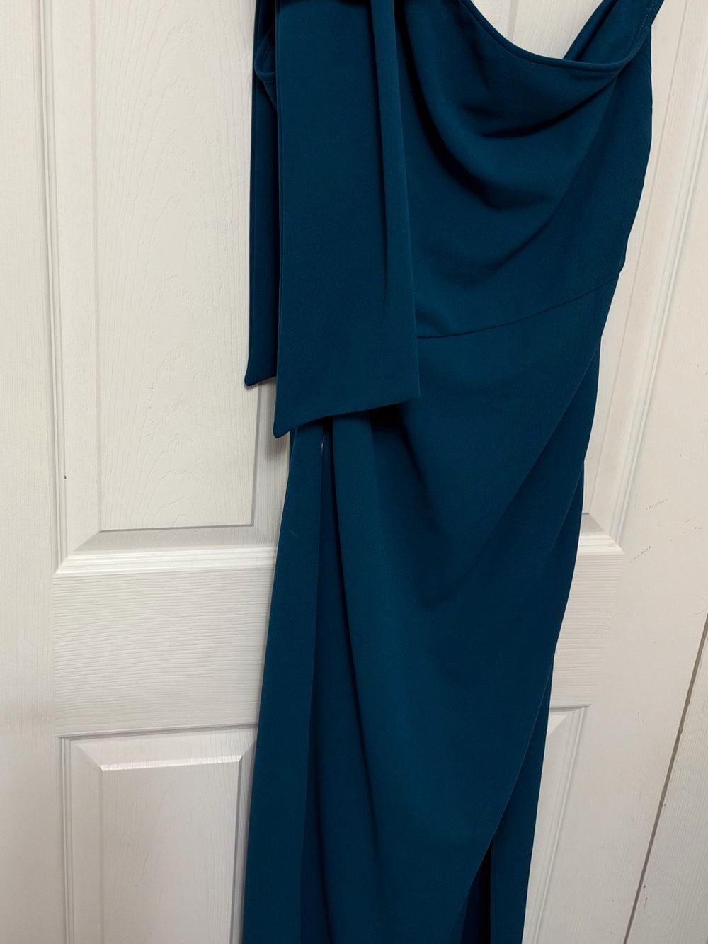 PrettyGarden Teal One-Shoulder Maxi Dress – New With Tags